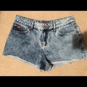 Denim shorts